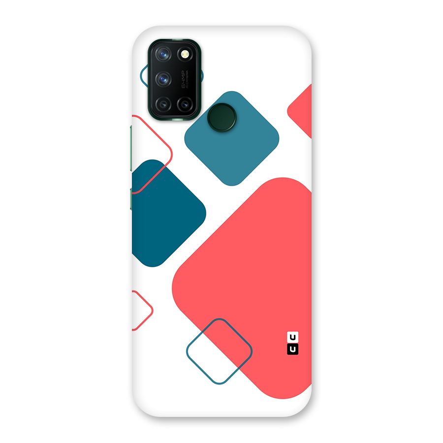 Square Pattern Beautiful Abstract Back Case for Realme 7i