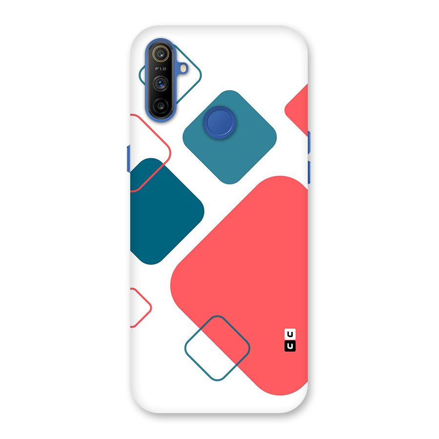 Square Pattern Beautiful Abstract Back Case for Realme Narzo 10A