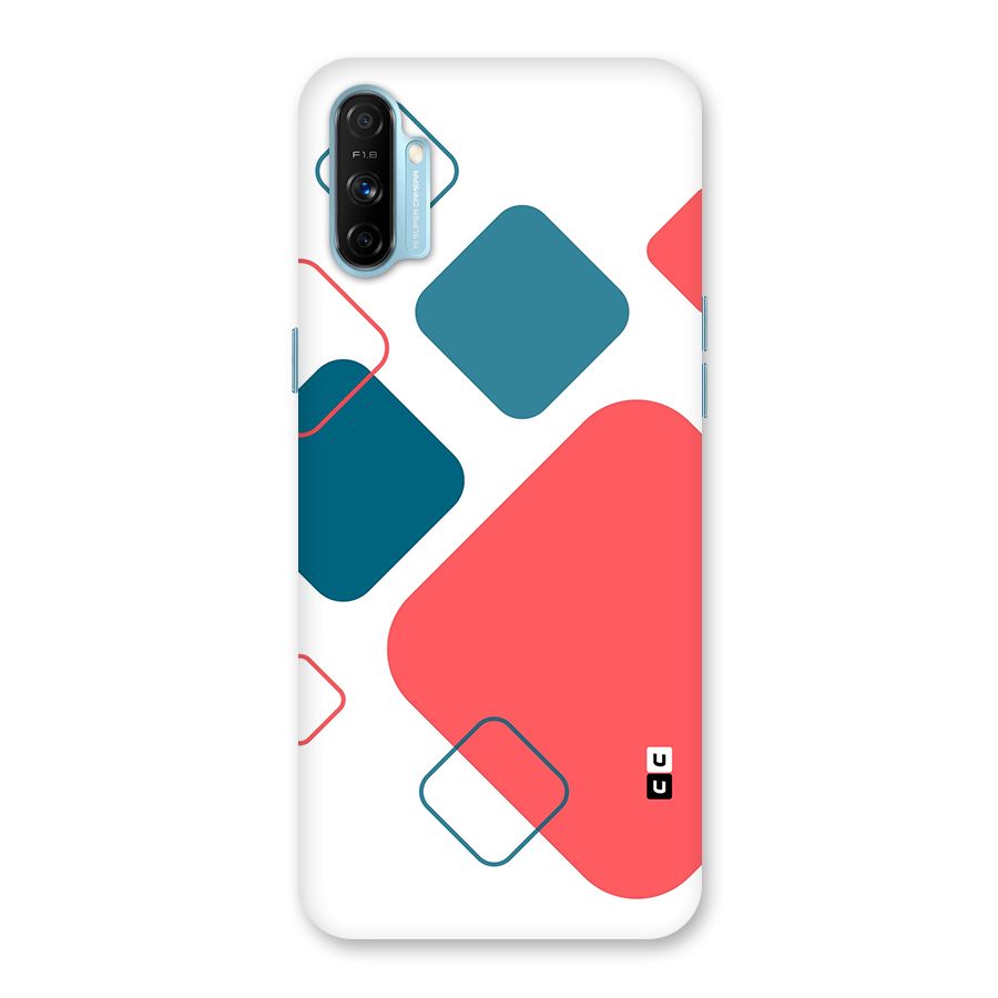 Square Pattern Beautiful Abstract Back Case for Realme Narzo 20A