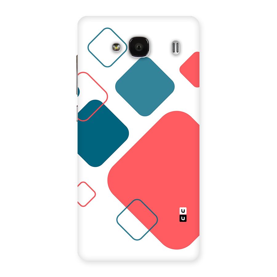 Square Pattern Beautiful Abstract Back Case for Redmi 2s