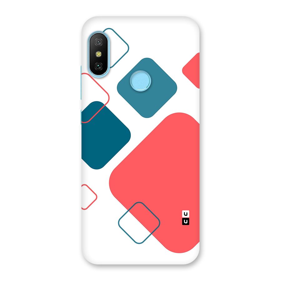 Square Pattern Beautiful Abstract Back Case for Redmi 6 Pro