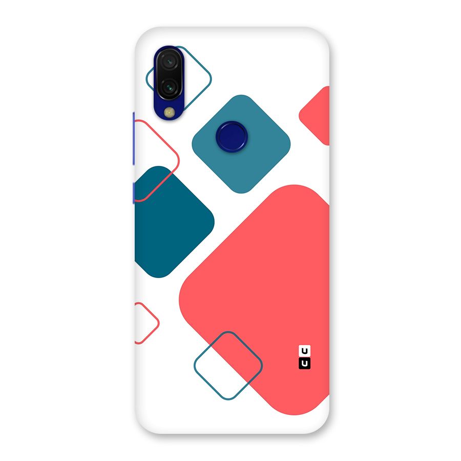 Square Pattern Beautiful Abstract Back Case for Redmi 7