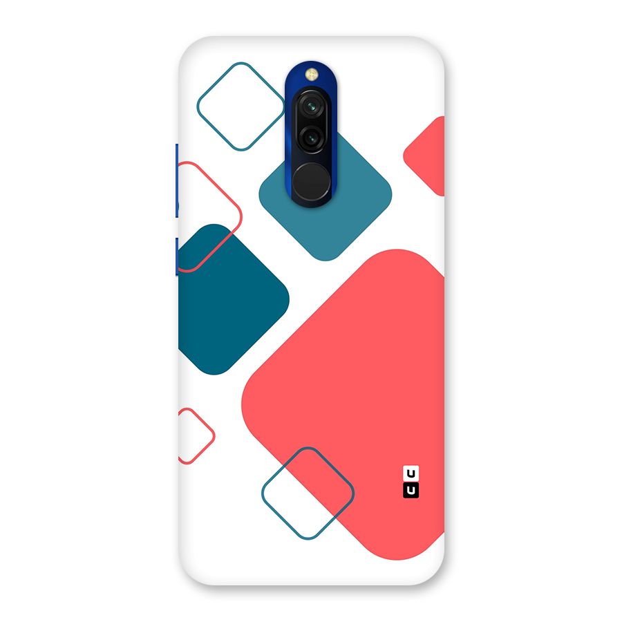 Square Pattern Beautiful Abstract Back Case for Redmi 8