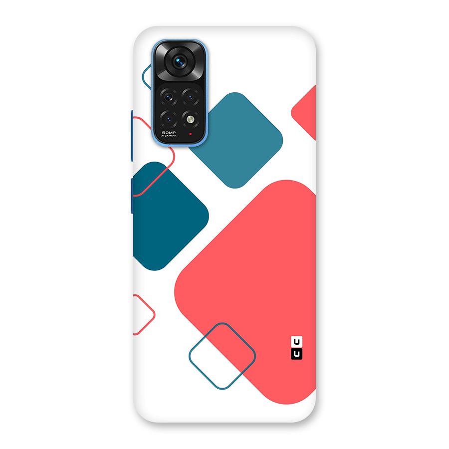 Square Pattern Beautiful Abstract Back Case for Redmi Note 11S