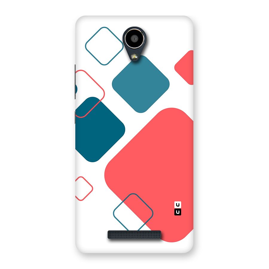 Square Pattern Beautiful Abstract Back Case for Redmi Note 2