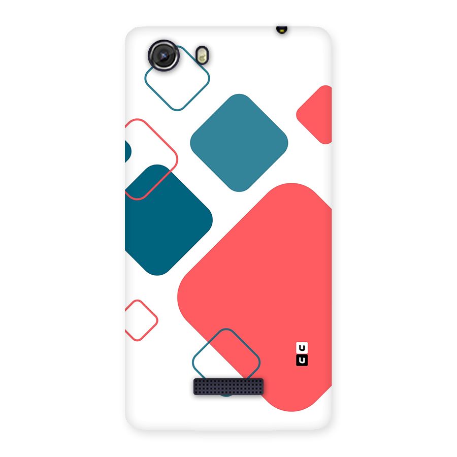 Square Pattern Beautiful Abstract Back Case for Unite 3