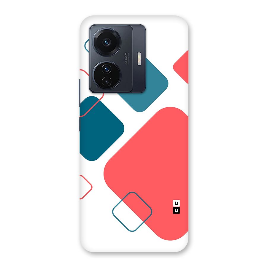 Square Pattern Beautiful Abstract Back Case for Vivo T1 Pro