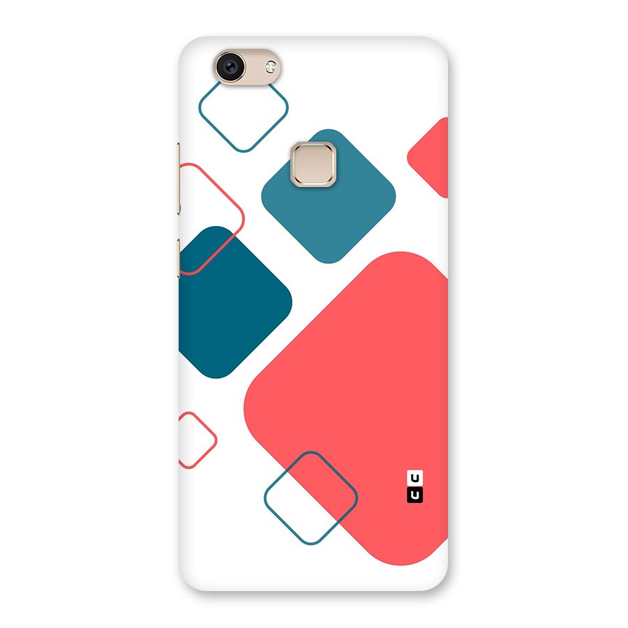 Square Pattern Beautiful Abstract Back Case for Vivo V7