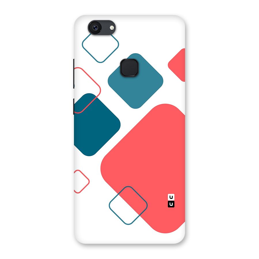 Square Pattern Beautiful Abstract Back Case for Vivo V7 Plus