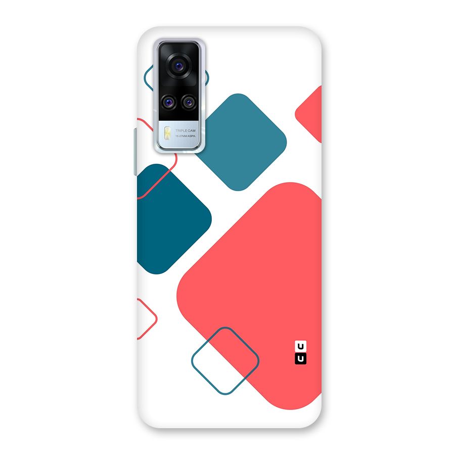 Square Pattern Beautiful Abstract Back Case for Vivo Y31
