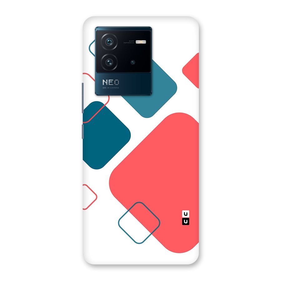 Square Pattern Beautiful Abstract Back Case for Vivo iQOO Neo 6 5G