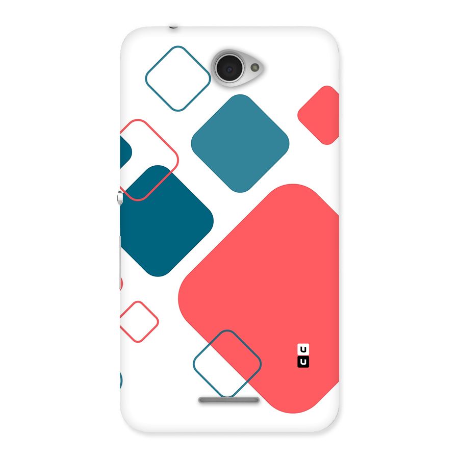 Square Pattern Beautiful Abstract Back Case for Xperia E4