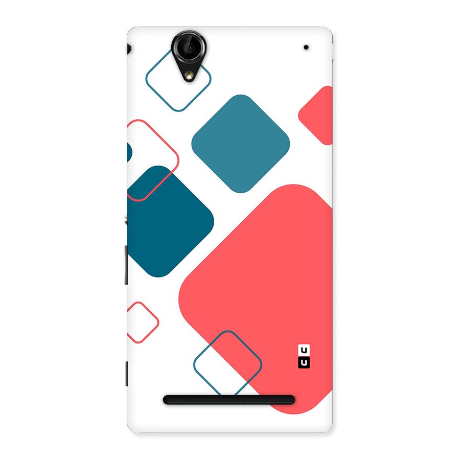 Square Pattern Beautiful Abstract Back Case for Xperia T2