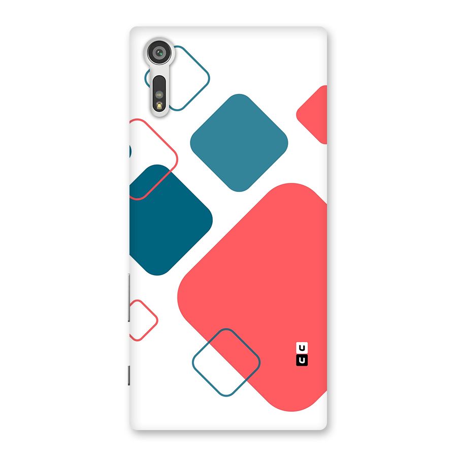 Square Pattern Beautiful Abstract Back Case for Xperia XZ