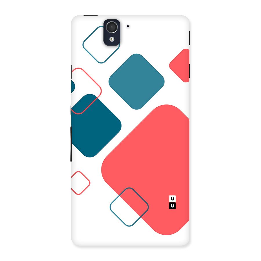 Square Pattern Beautiful Abstract Back Case for Xperia Z