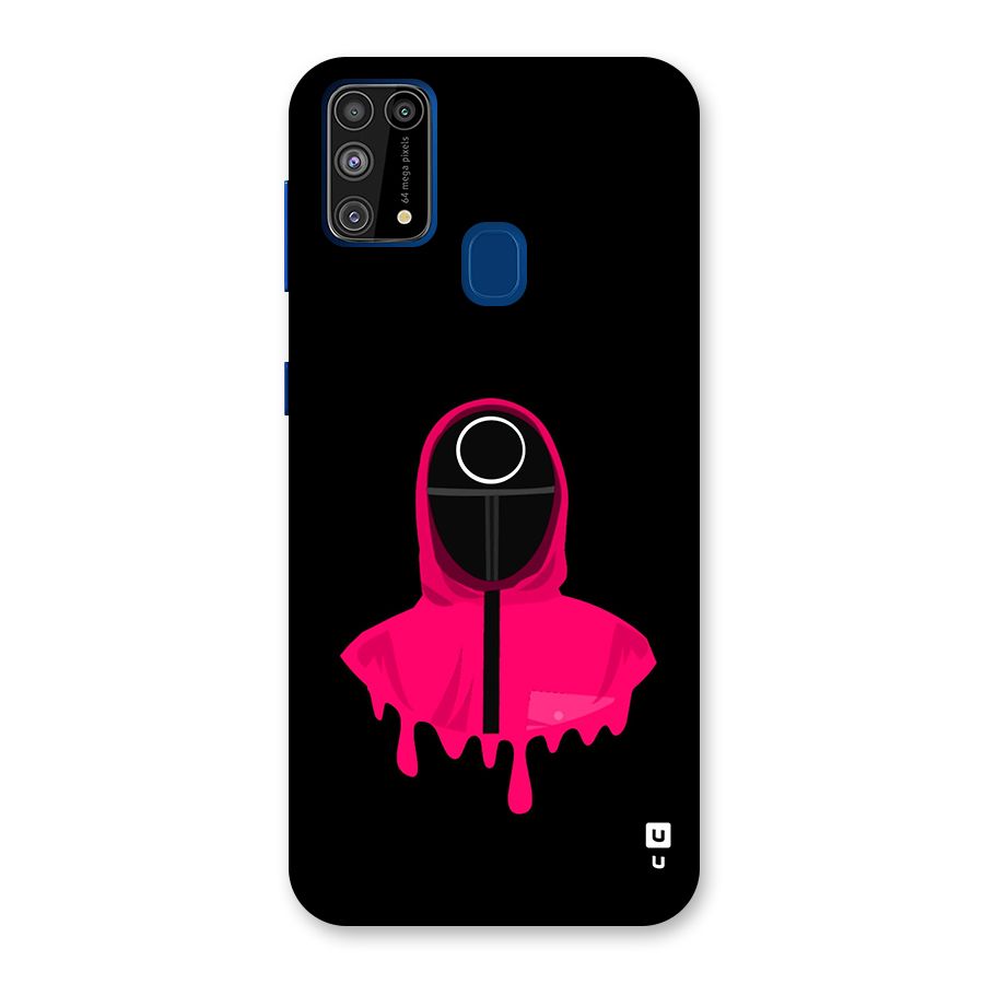 Squid Game Illustration Art Glass Back Case for Galaxy F41