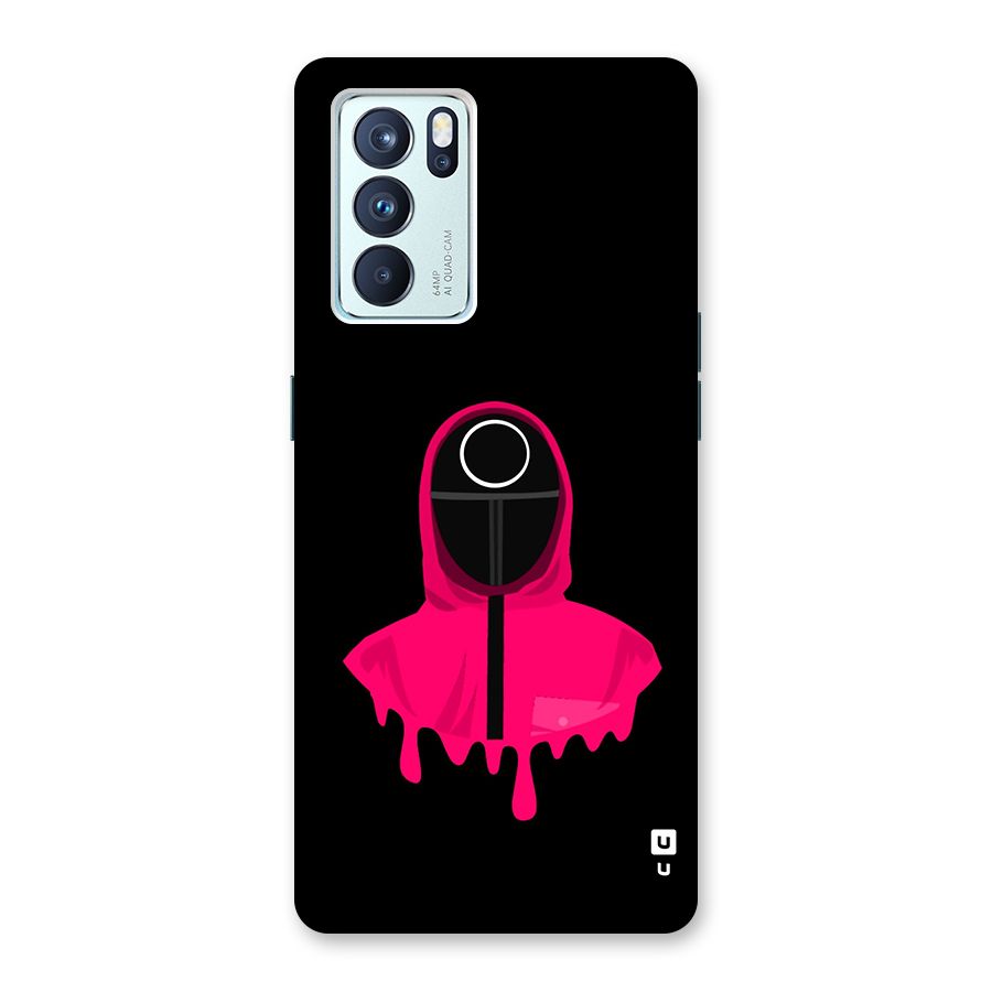 Squid Game Illustration Art Glass Back Case for Oppo Reno6 Pro 5G