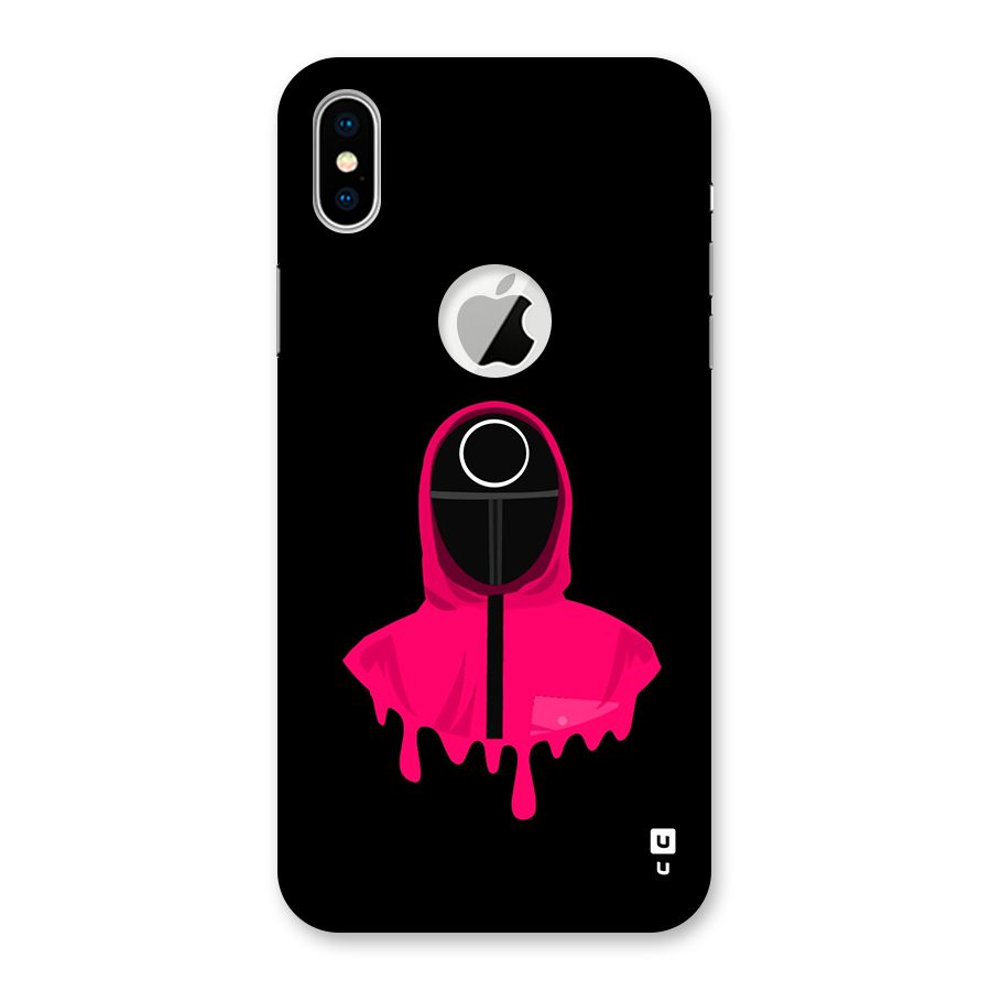 Squid Game Illustration Art Back Case for iPhone X Logo Cut