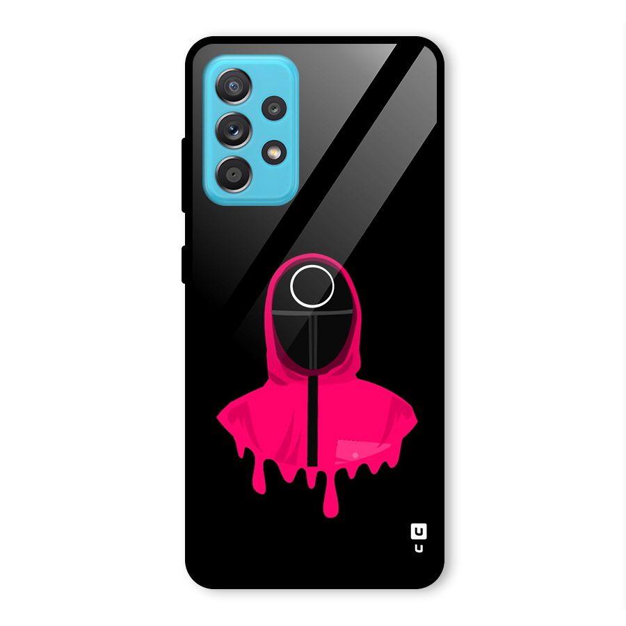 Squid Game Illustration Art Glass Back Case for Galaxy A52s 5G