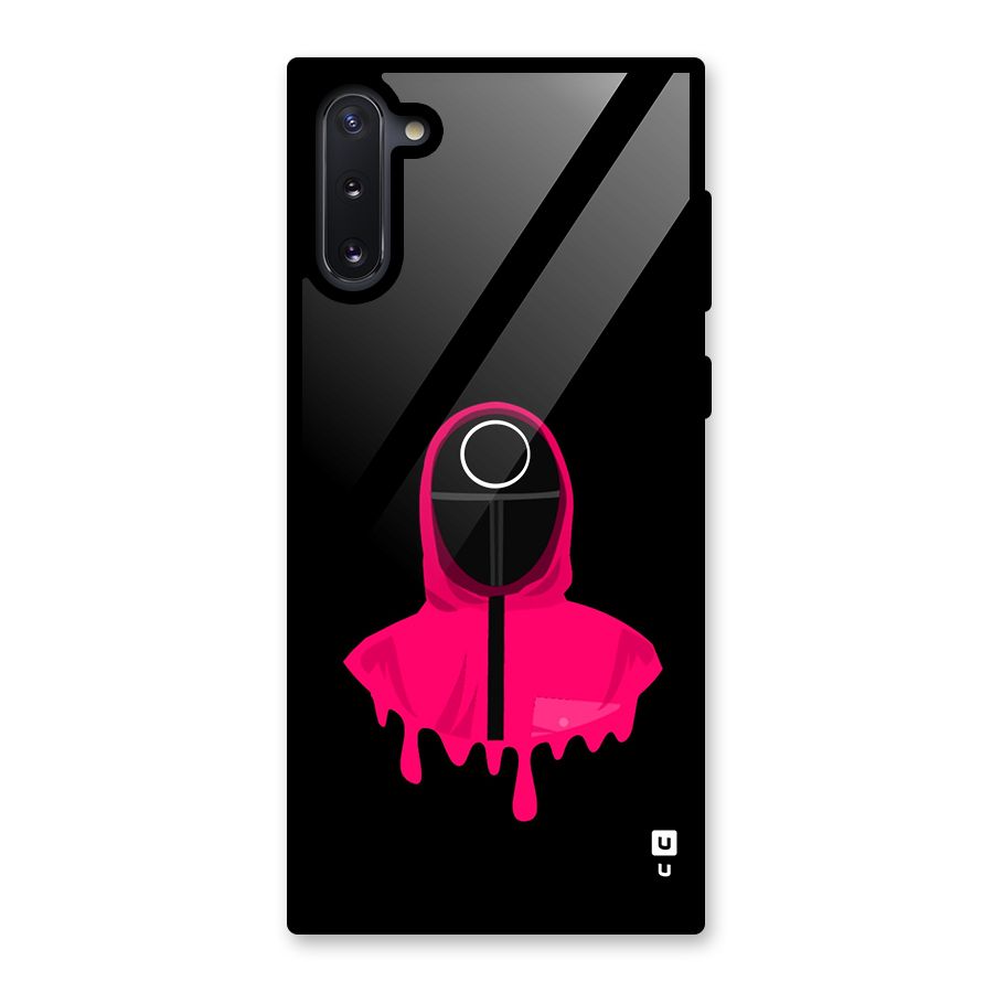 Squid Game Illustration Art Glass Back Case for Galaxy Note 10