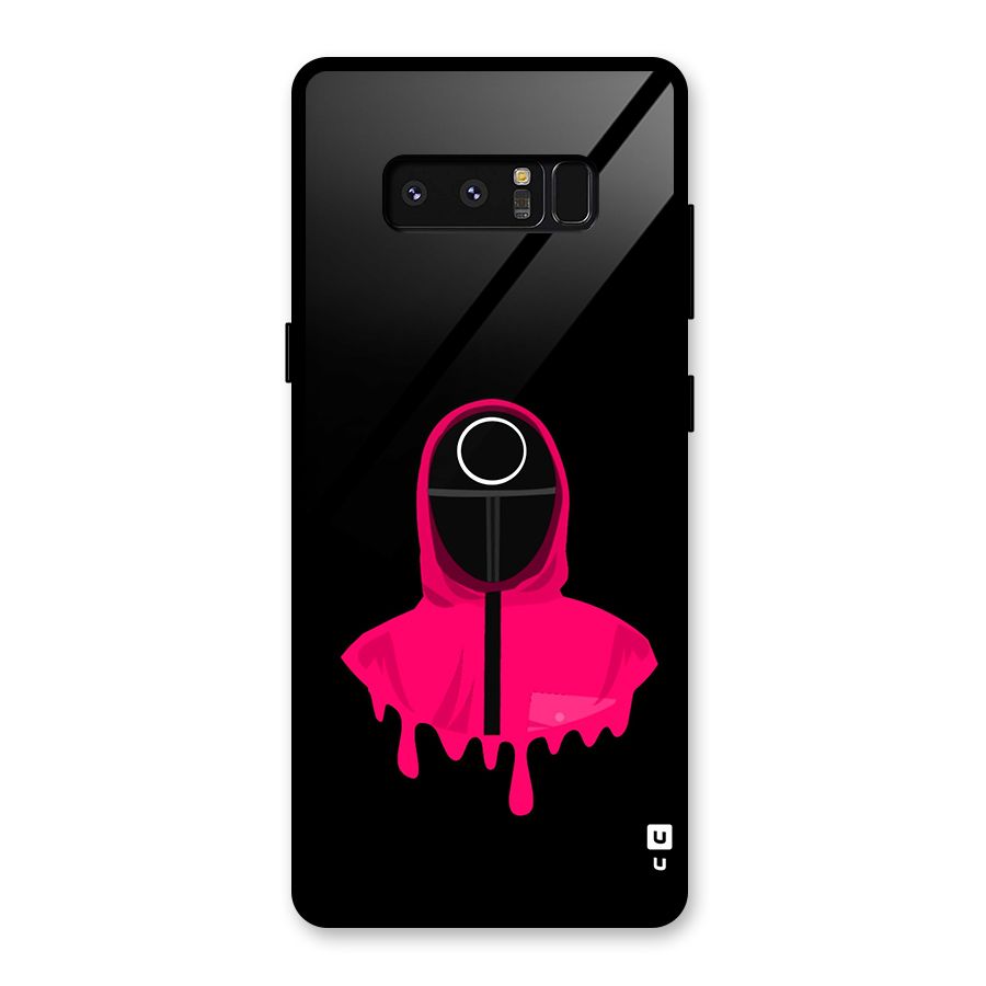 Squid Game Illustration Art Glass Back Case for Galaxy Note 8