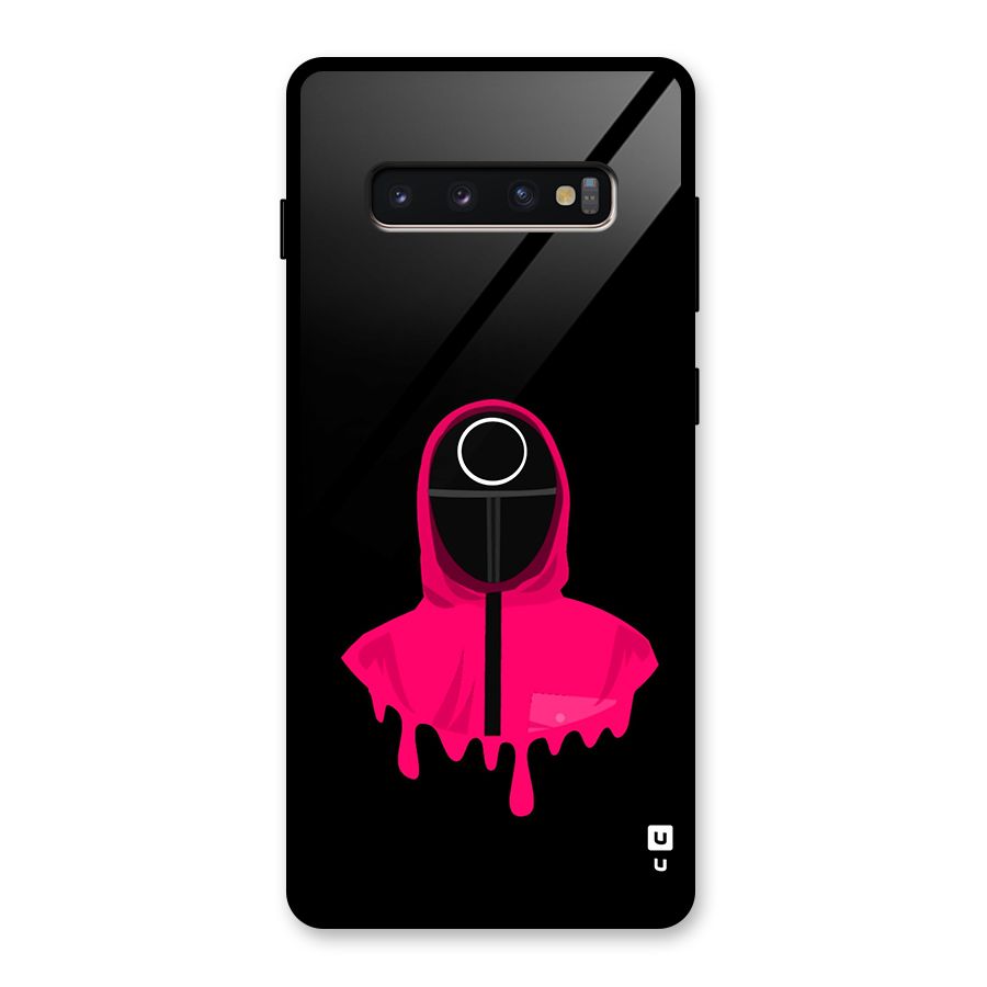 Squid Game Illustration Art Glass Back Case for Galaxy S10 Plus