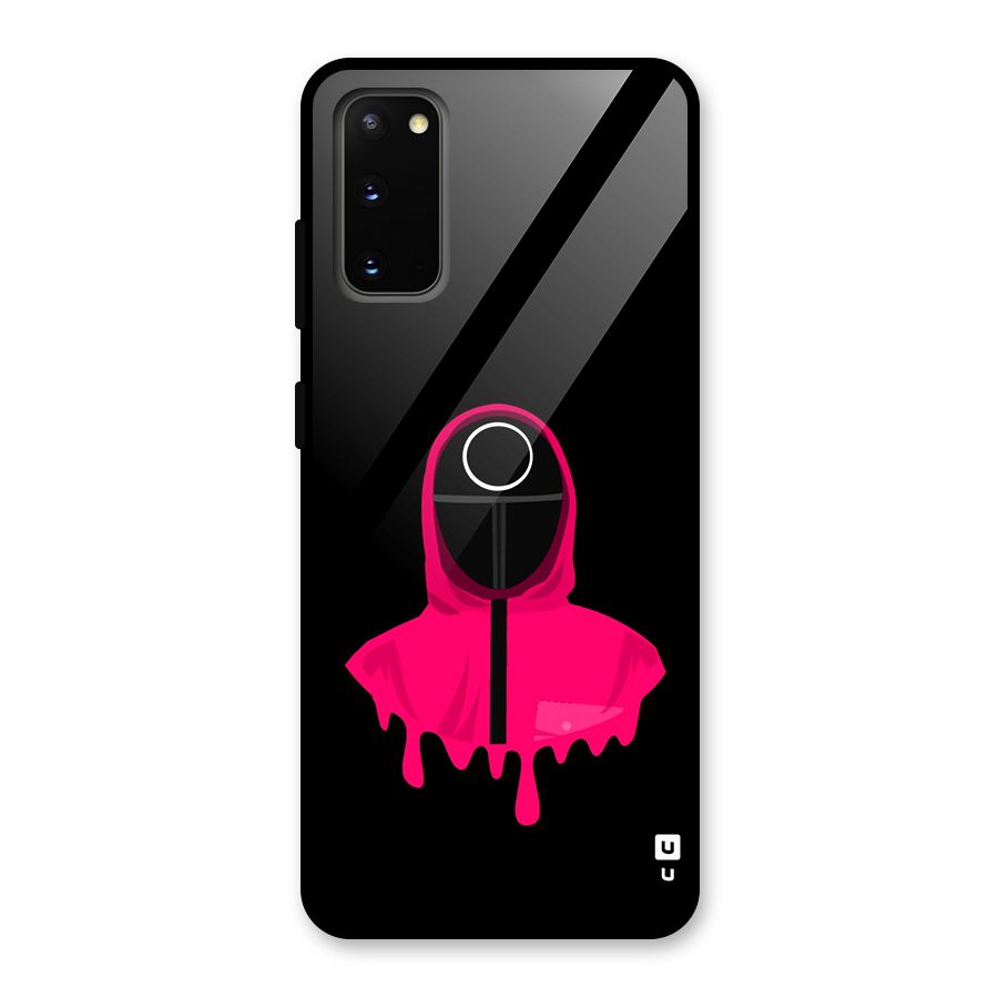 Squid Game Illustration Art Glass Back Case for Galaxy S20
