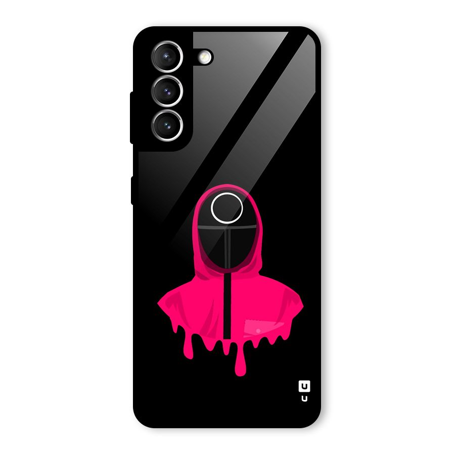 Squid Game Illustration Art Glass Back Case for Galaxy S21 5G