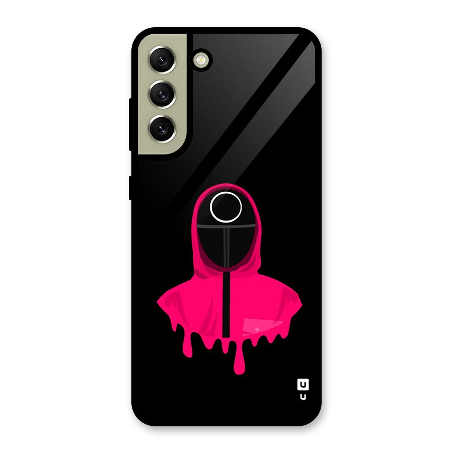 Squid Game Illustration Art Glass Back Case for Galaxy S21 FE 5G