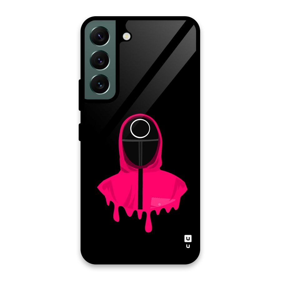Squid Game Illustration Art Glass Back Case for Galaxy S22 5G