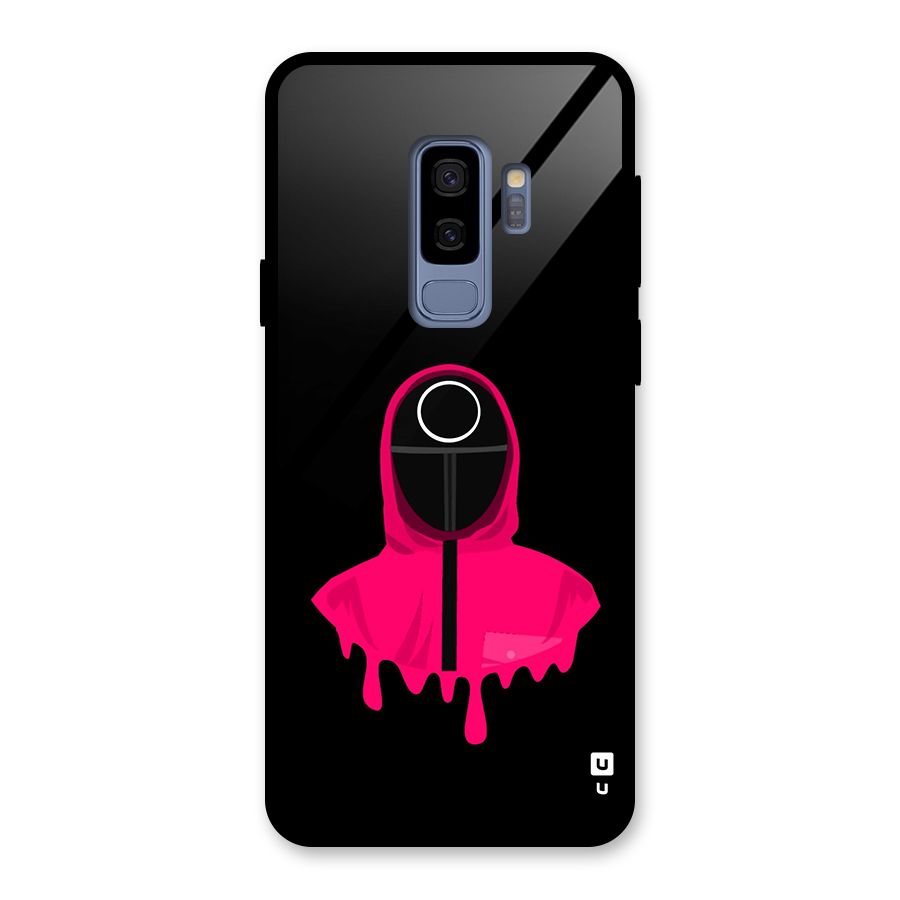 Squid Game Illustration Art Glass Back Case for Galaxy S9 Plus