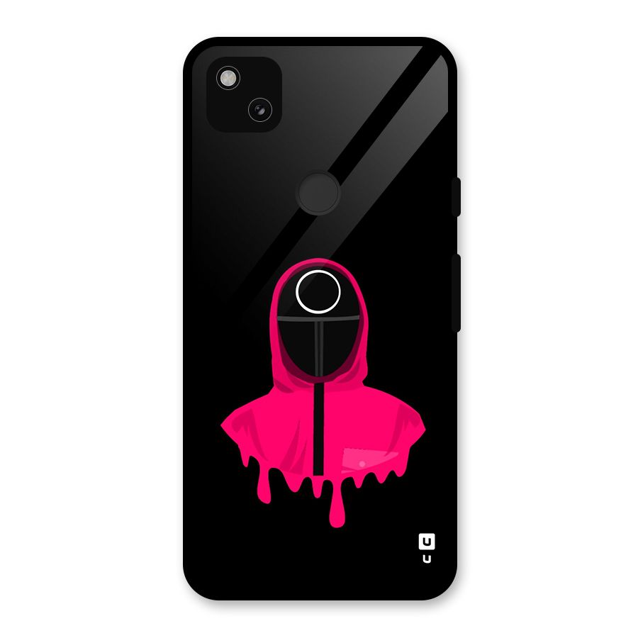 Squid Game Illustration Art Glass Back Case for Google Pixel 4a