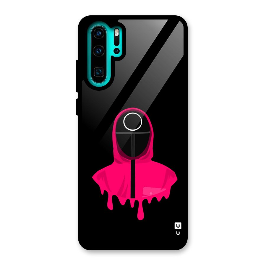 Squid Game Illustration Art Glass Back Case for Huawei P30 Pro
