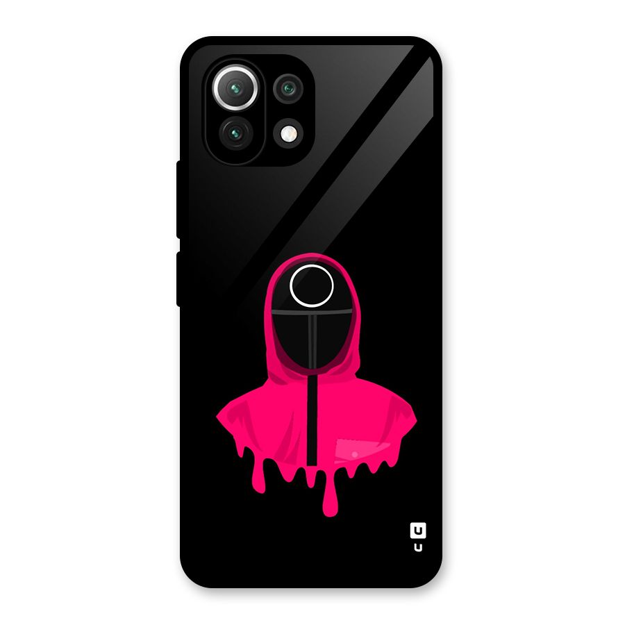 Squid Game Illustration Art Glass Back Case for Mi 11 Lite