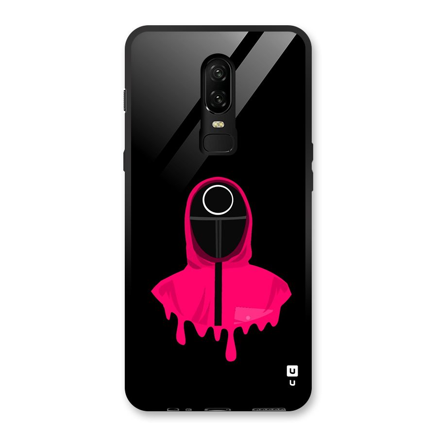 Squid Game Illustration Art Glass Back Case for OnePlus 6