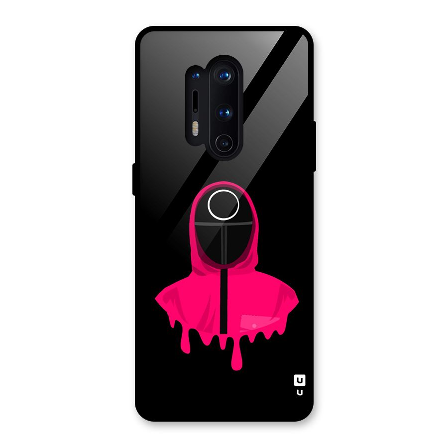 Squid Game Illustration Art Glass Back Case for OnePlus 8 Pro