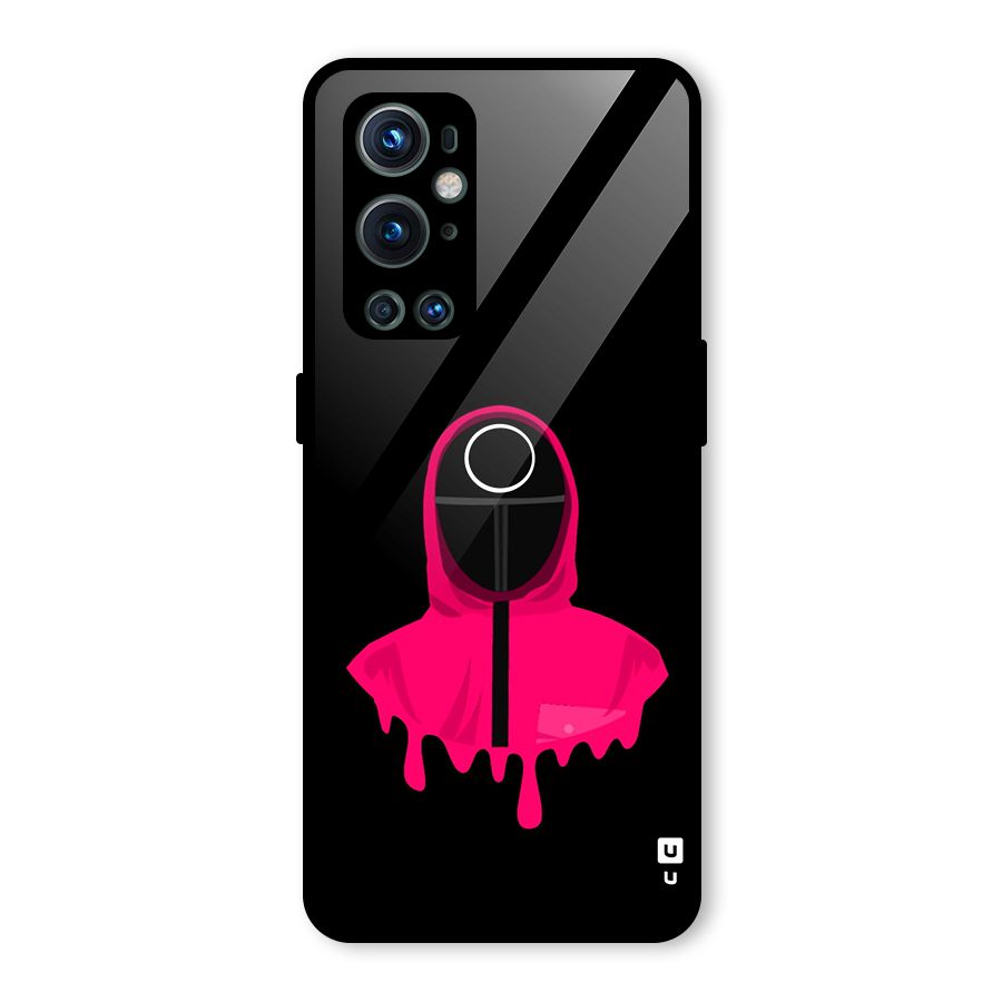 Squid Game Illustration Art Glass Back Case for OnePlus 9 Pro