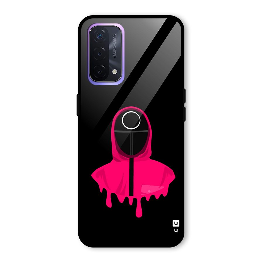 Squid Game Illustration Art Glass Back Case for Oppo A74 5G