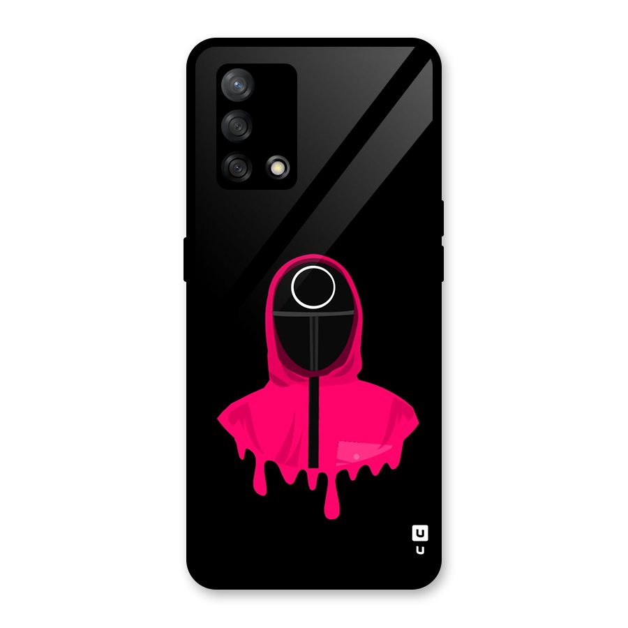 Squid Game Illustration Art Glass Back Case for Oppo F19