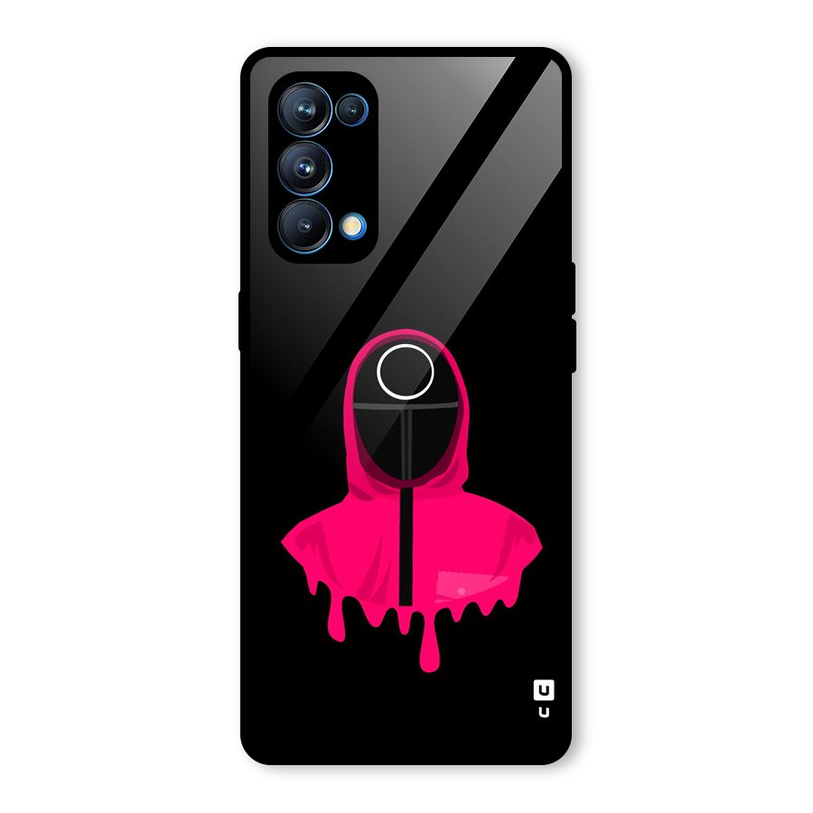 Squid Game Illustration Art Glass Back Case for Oppo Reno5 Pro 5G