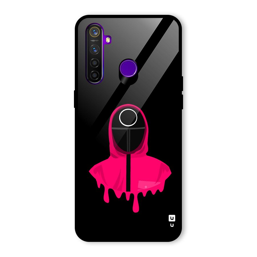 Squid Game Illustration Art Glass Back Case for Realme 5 Pro