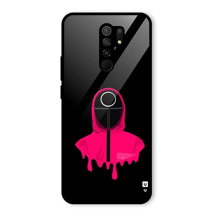 Squid Game Illustration Art Glass Back Case for Redmi 9 Prime