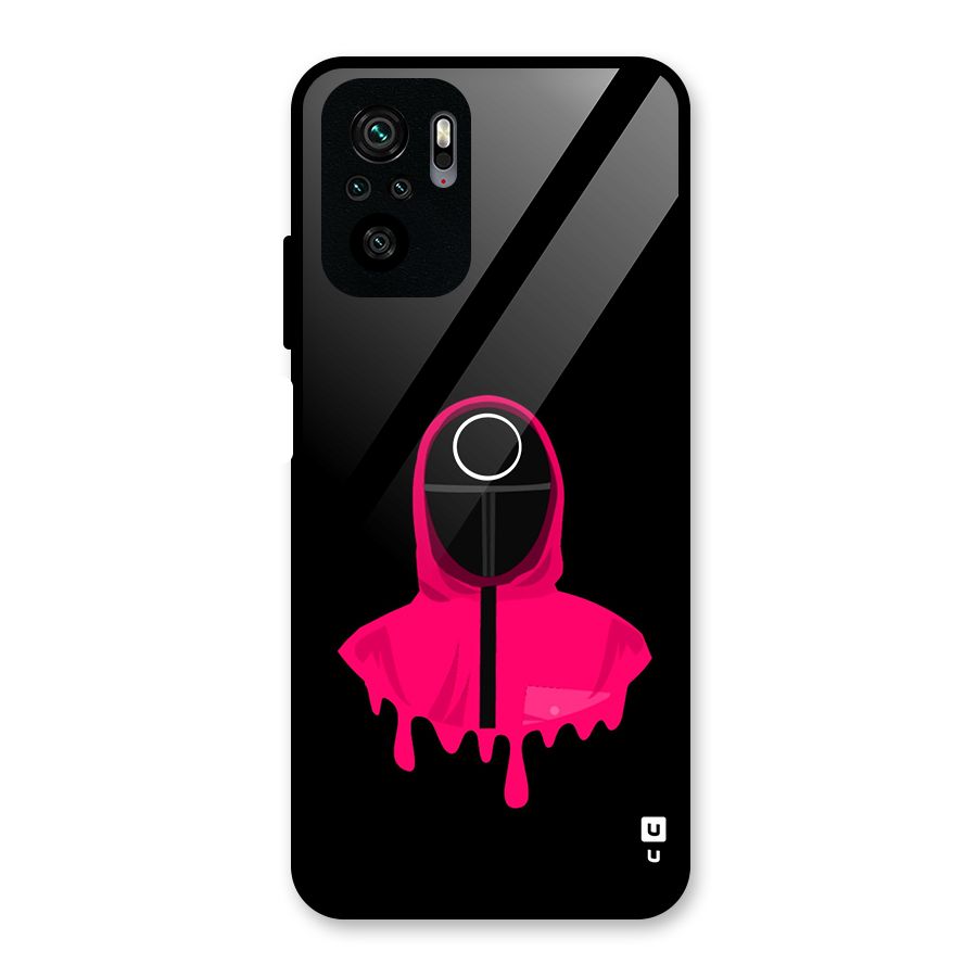 Squid Game Illustration Art Glass Back Case for Redmi Note 10S