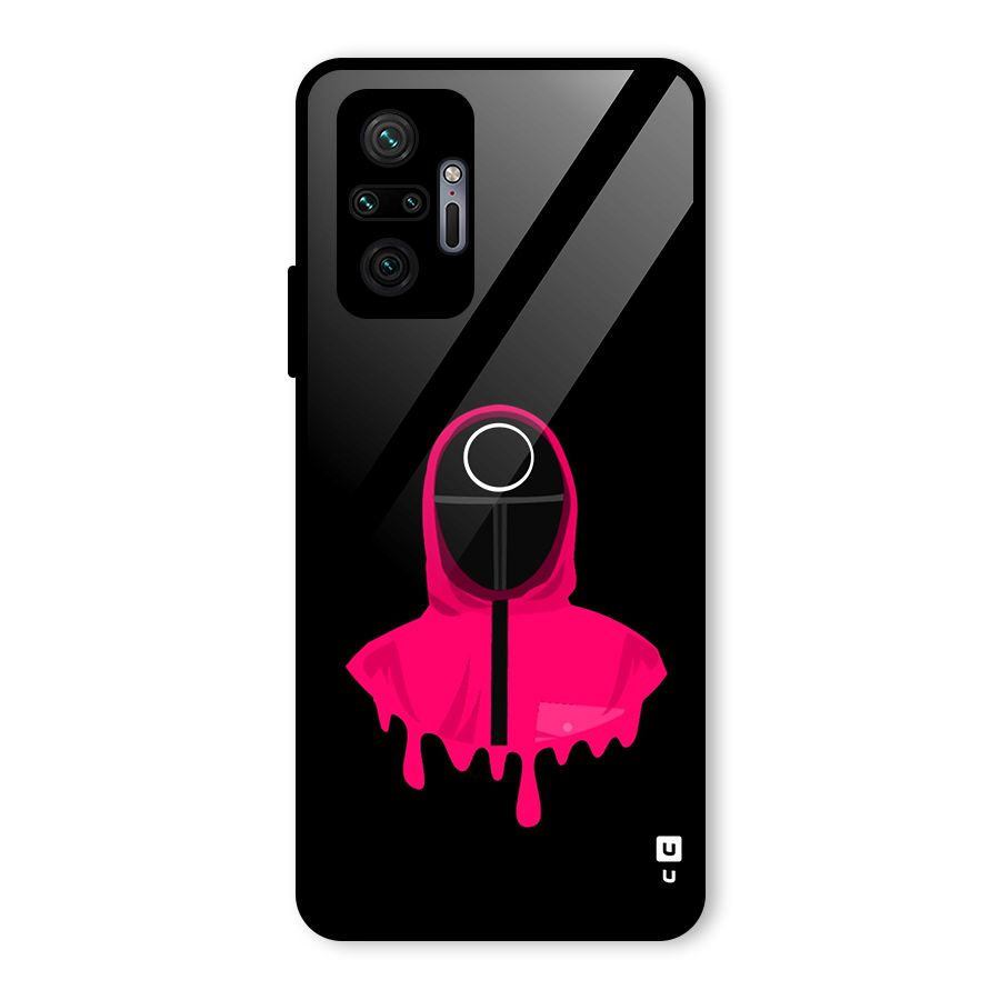 Squid Game Illustration Art Glass Back Case for Redmi Note 10 Pro