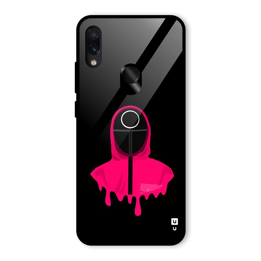 Squid Game Illustration Art Glass Back Case for Redmi Note 7