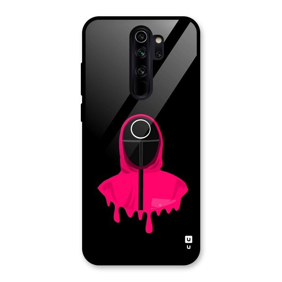 Squid Game Illustration Art Glass Back Case for Redmi Note 8 Pro