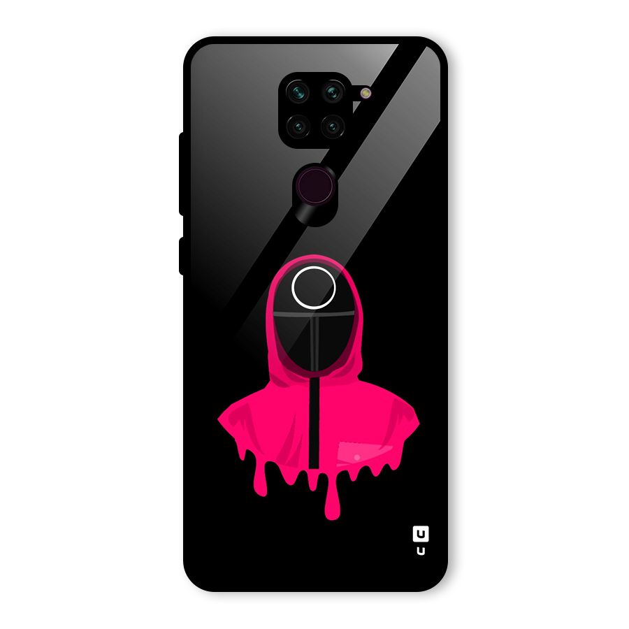 Squid Game Illustration Art Glass Back Case for Redmi Note 9