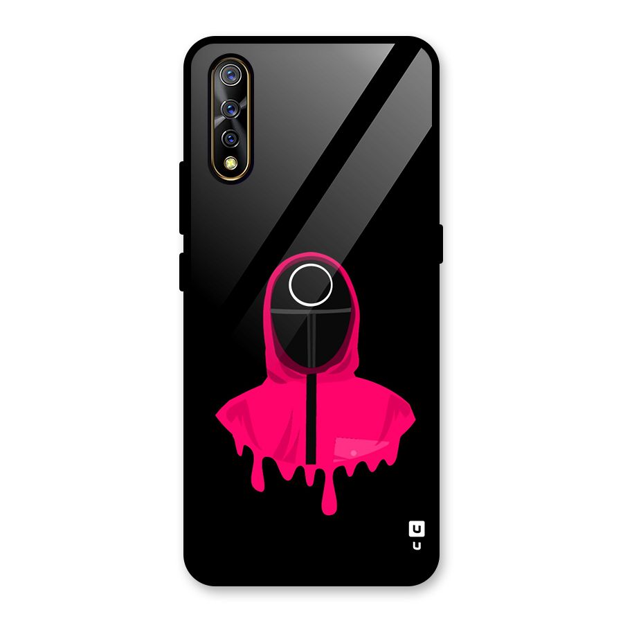 Squid Game Illustration Art Glass Back Case for Vivo S1