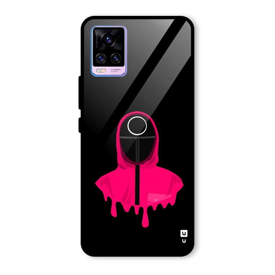Squid Game Illustration Art Glass Back Case for Vivo V20 Pro