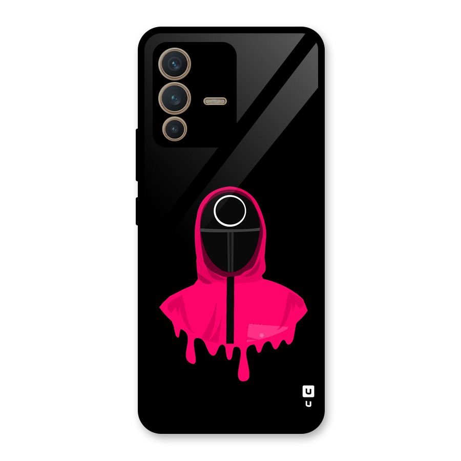 Squid Game Illustration Art Glass Back Case for Vivo V23 5G
